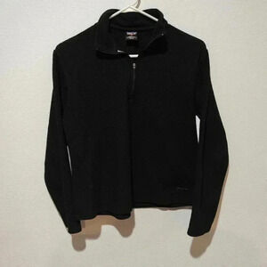 ene Fleece Jacket Black Women's Medium 1/4 Zip Up